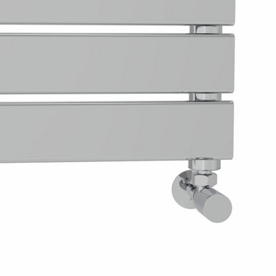 Rinse Heated Towel Rail Radiator For Bathroom Ladder Flat Panel Chrome 1000x600mm