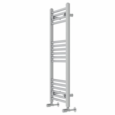 Rinse Modern Bathroom Heated Towel Rail Ladder Radiator 1000x400mm Straight for Bathroom Kitchen Chrome