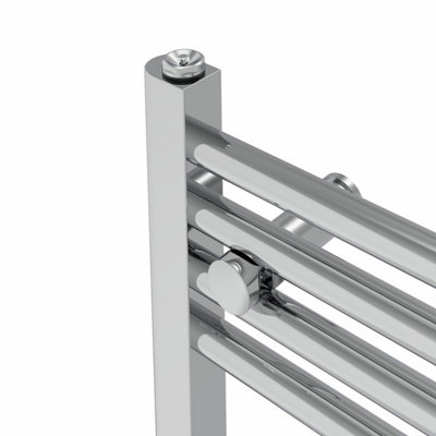 Rinse Modern Bathroom Heated Towel Rail Ladder Radiator 1000x400mm Straight for Bathroom Kitchen Chrome