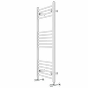 Rinse Modern Bathroom Heated Towel Rail Ladder Radiator 1000x500mm Straight for Bathroom Kitchen White
