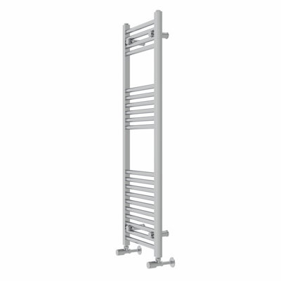 Rinse Modern Bathroom Heated Towel Rail Ladder Radiator 1200x400mm Straight for Bathroom Kitchen Chrome