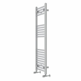 Rinse Modern Bathroom Heated Towel Rail Ladder Radiator 1200x400mm Straight for Bathroom Kitchen Chrome