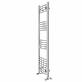 Rinse Modern Bathroom Heated Towel Rail Ladder Radiator 1400x400mm Curved for Bathroom Kitchen Chrome