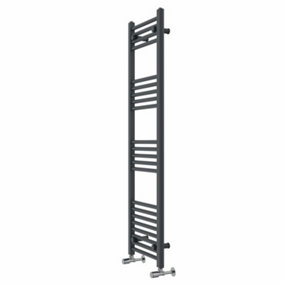 Rinse Modern Bathroom Heated Towel Rail Ladder Radiator 1400x400mm Straight for Bathroom Kitchen Anthracite