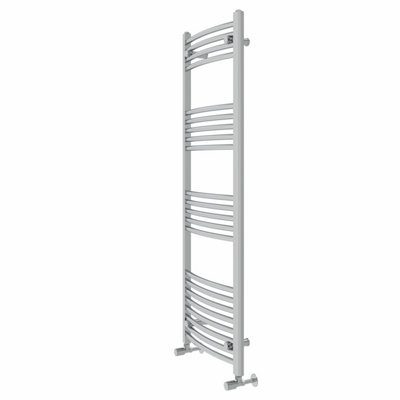 Rinse Modern Bathroom Heated Towel Rail Ladder Radiator 1400x500mm Curved for Bathroom Kitchen Chrome