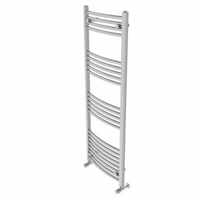 Rinse Modern Bathroom Heated Towel Rail Ladder Radiator 1400x500mm Curved for Bathroom Kitchen Chrome