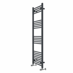 Rinse Modern Bathroom Heated Towel Rail Ladder Radiator 1400x500mm Straight for Bathroom Kitchen Anthracite
