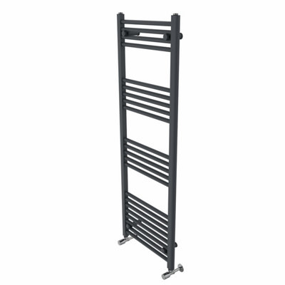 Rinse Modern Bathroom Heated Towel Rail Ladder Radiator 1400x500mm Straight for Bathroom Kitchen Anthracite