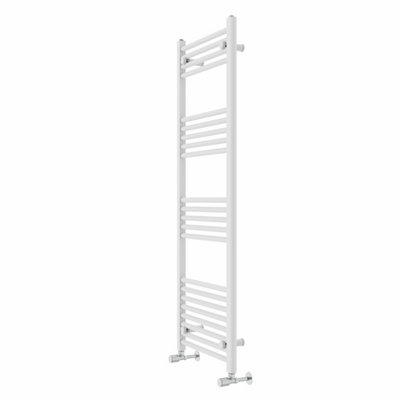 Rinse Modern Bathroom Heated Towel Rail Ladder Radiator 1400x500mm Straight for Bathroom Kitchen White