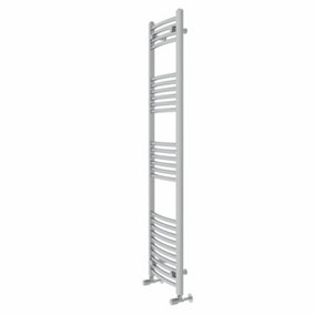 Rinse Modern Bathroom Heated Towel Rail Ladder Radiator 1600x400mm Curved for Bathroom Kitchen Chrome