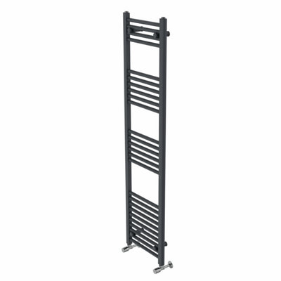 Rinse Modern Bathroom Heated Towel Rail Ladder Radiator 1600x400mm Straight for Bathroom Kitchen Anthracite