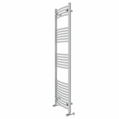 Rinse Modern Bathroom Heated Towel Rail Ladder Radiator 1600x500mm Curved for Bathroom Kitchen Chrome