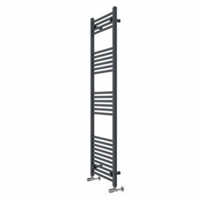 Rinse Modern Bathroom Heated Towel Rail Ladder Radiator 1600x500mm Straight for Bathroom Kitchen Anthracite