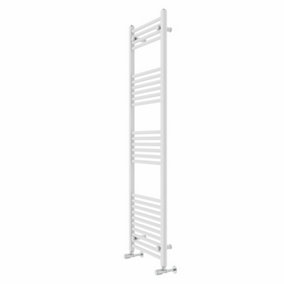 Rinse Modern Bathroom Heated Towel Rail Ladder Radiator 1600x500mm Straight for Bathroom Kitchen White