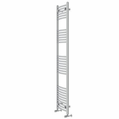 Rinse Modern Bathroom Heated Towel Rail Ladder Radiator 1800x400mm Curved for Bathroom Kitchen Chrome