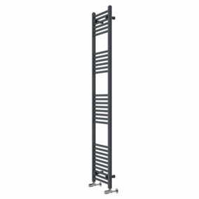 Rinse Modern Bathroom Heated Towel Rail Ladder Radiator 1800x400mm Straight for Bathroom Kitchen Anthracite