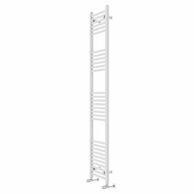 Rinse Modern Bathroom Heated Towel Rail Ladder Radiator 1800x400mm Straight for Bathroom Kitchen White