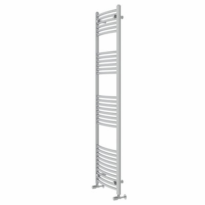 Rinse Modern Bathroom Heated Towel Rail Ladder Radiator 1800x500mm Curved for Bathroom Kitchen Chrome