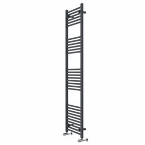 Rinse Modern Bathroom Heated Towel Rail Ladder Radiator 1800x500mm Straight for Bathroom Kitchen Anthracite