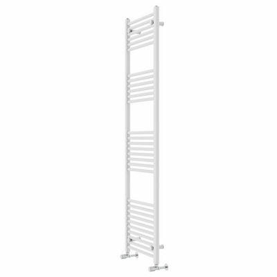 Rinse Modern Bathroom Heated Towel Rail Ladder Radiator 1800x500mm Straight for Bathroom Kitchen White