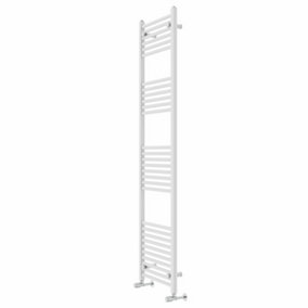 Rinse Modern Bathroom Heated Towel Rail Ladder Radiator 1800x500mm Straight for Bathroom Kitchen White