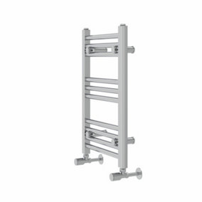 Rinse Modern Bathroom Heated Towel Rail Ladder Radiator 600x400mm Straight for Bathroom Kitchen Chrome