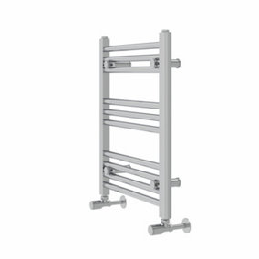 Rinse Modern Bathroom Heated Towel Rail Ladder Radiator 600x500mm Straight for Bathroom Kitchen Chrome