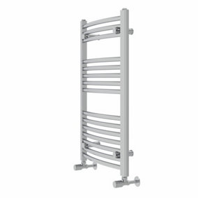 Rinse Modern Bathroom Heated Towel Rail Ladder Radiator 800x500mm Curved for Bathroom Kitchen Chrome