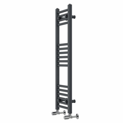 Rinse Straight Bathroom Heated Towel Rail Ladder Radiator Anthracite 1000x300mm