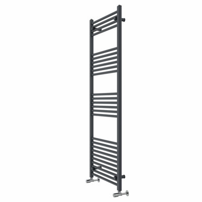 Rinse Straight Bathroom Heated Towel Rail Ladder Radiator Anthracite 1600x600mm