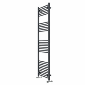 Rinse Straight Bathroom Heated Towel Rail Ladder Radiator Anthracite 1800x600mm
