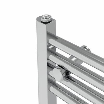 Rinse Straight Bathroom Heated Towel Rail Ladder Radiator Chrome 1000x300mm