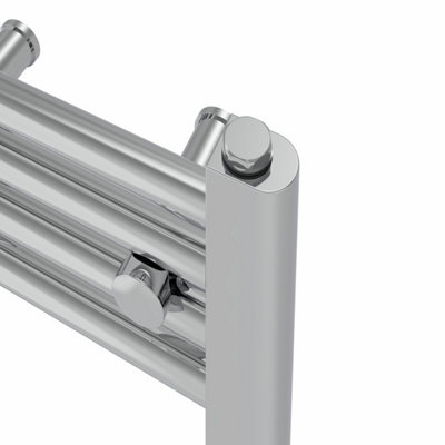 Rinse Straight Bathroom Heated Towel Rail Ladder Radiator Chrome 1000x300mm