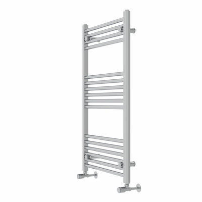 Rinse Straight Bathroom Heated Towel Rail Ladder Radiator Chrome 1000x600mm