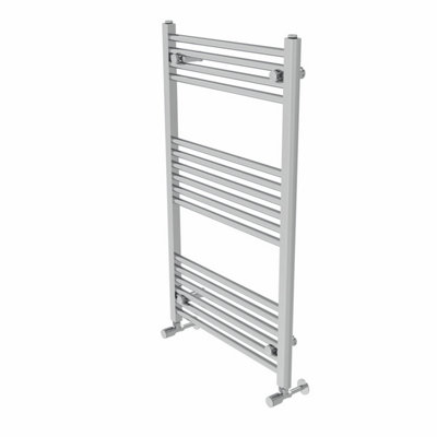 Rinse Straight Bathroom Heated Towel Rail Ladder Radiator Chrome 1000x600mm