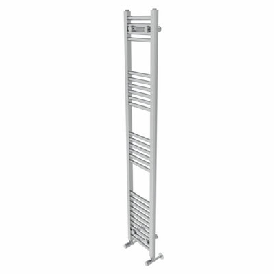 Rinse Straight Bathroom Heated Towel Rail Ladder Radiator Chrome 1600x300mm