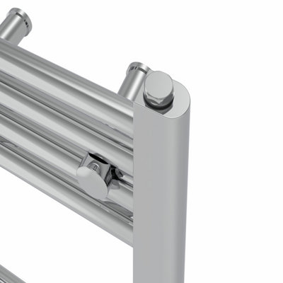 Rinse Straight Bathroom Heated Towel Rail Ladder Radiator Chrome 1600x300mm
