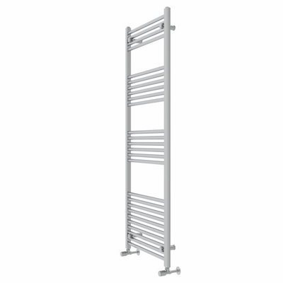 Rinse Straight Bathroom Heated Towel Rail Ladder Radiator Chrome 1600x600mm