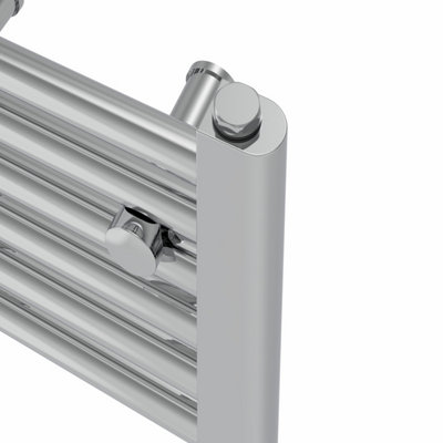 Rinse Straight Bathroom Heated Towel Rail Ladder Radiator Chrome 1800x300mm