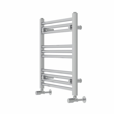 Rinse Straight Bathroom Heated Towel Rail Ladder Radiator Chrome 600x600mm