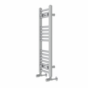 Rinse Straight Bathroom Heated Towel Rail Ladder Radiator Chrome 800x300mm
