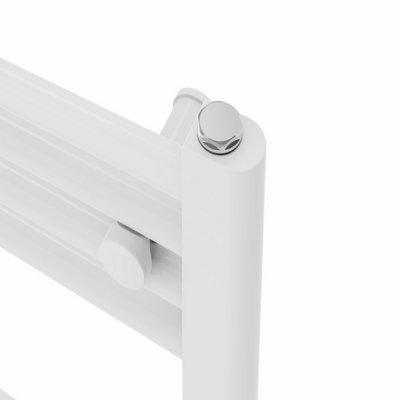 Rinse Straight Bathroom Heated Towel Rail Ladder Radiator White 1000x600mm
