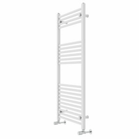 Rinse Straight Bathroom Heated Towel Rail Ladder Radiator White 1200x600mm