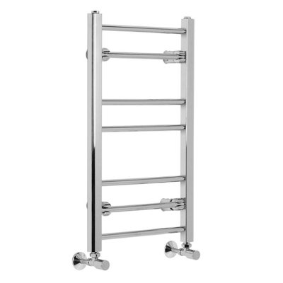 Rinse Straight Heated Towel Rail Bathroom Ladder Radiator Central Heating Chrome 700x400mm