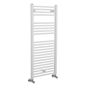 Rinse Straight Heated Towel Rail Bathroom Ladder Radiator Central Heating White 1100x500mm