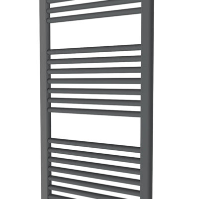 Rinse Straight Heated Towel Rail Radiator Ladder for Bathroom Wall Mounted Anthracite 1500x500mm