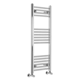 Rinse Straight Heated Towel Rail Radiator Ladder for Bathroom Wall Mounted Chrome 1000x395mm