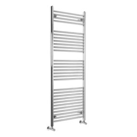 Rinse Straight Heated Towel Rail Radiator Ladder for Bathroom Wall Mounted Chrome 1500x600mm
