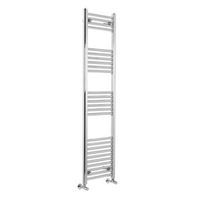 Rinse Straight Heated Towel Rail Radiator Ladder for Bathroom Wall Mounted Chrome 1600x395mm