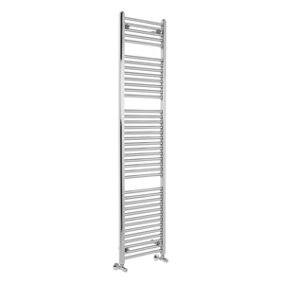 Rinse Straight Heated Towel Rail Radiator Ladder for Bathroom Wall Mounted Chrome 1800x450mm